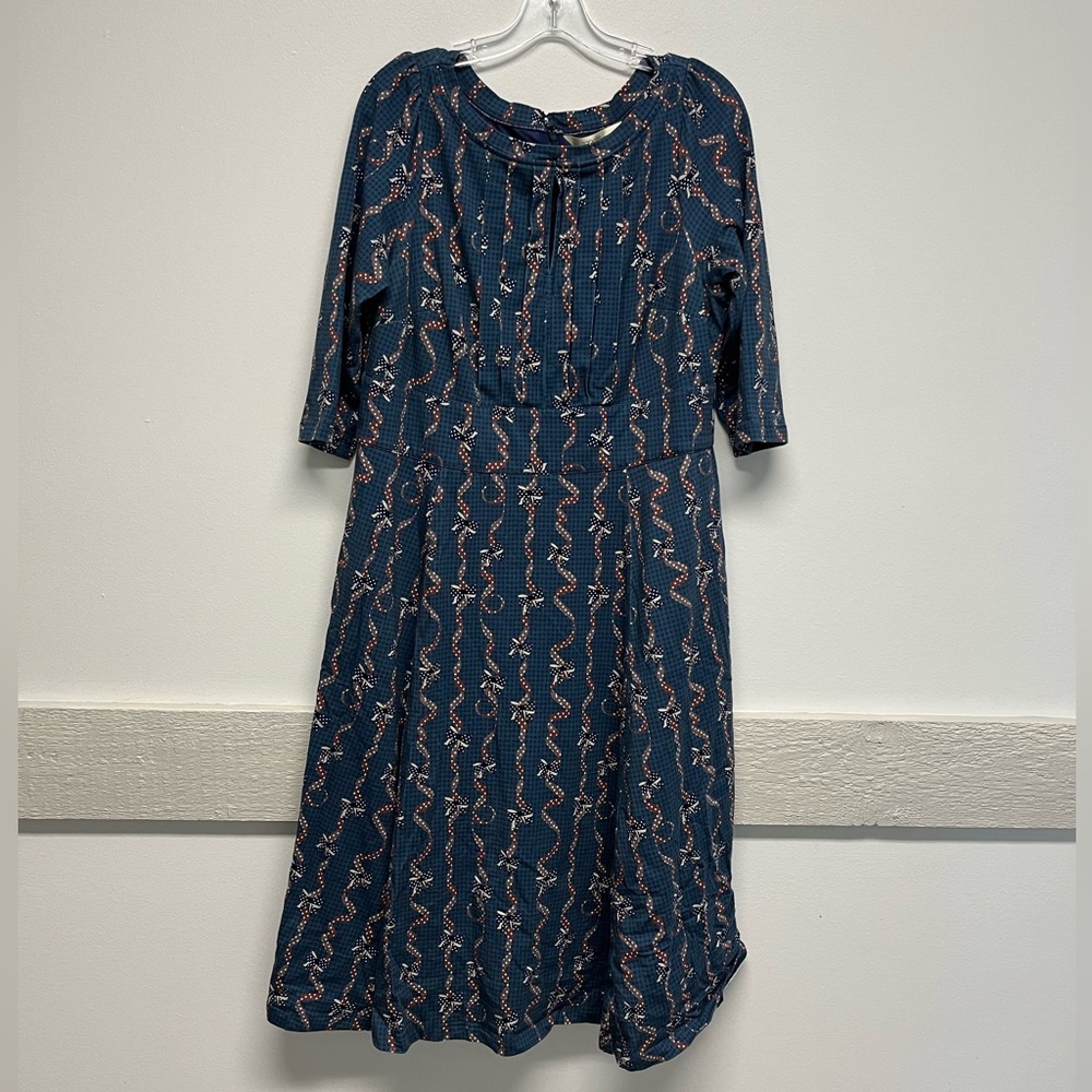 Zapelle Plus Size 1X 18 Bow Print Dress